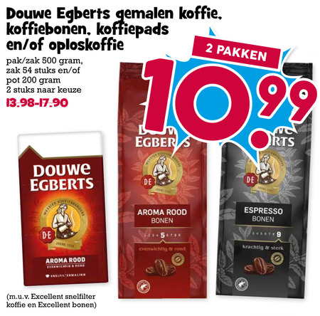 Douwe Egberts   koffiepad, koffie folder aanbieding bij  Boons Markt - details