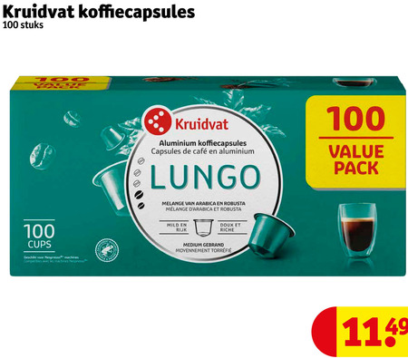 Kruidvat Huismerk   koffiecups folder aanbieding bij  Kruidvat - details