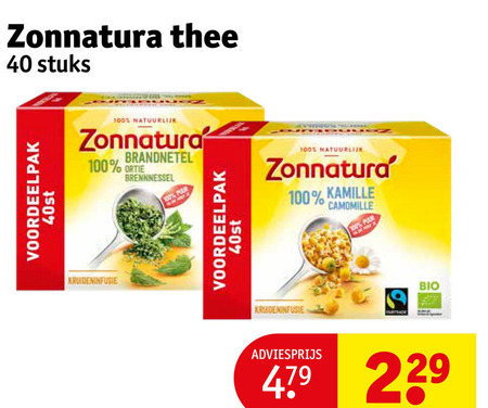 Zonnatura   thee folder aanbieding bij  Kruidvat - details