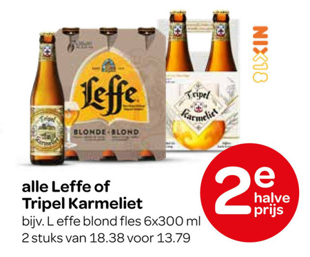 Karmeliet   blikje bier, krat bier folder aanbieding bij  Spar - details