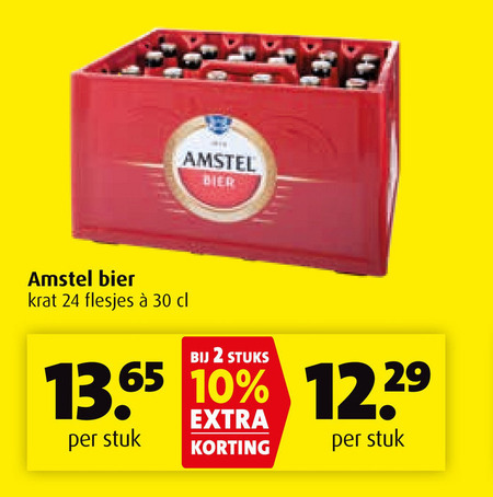 Amstel   krat bier folder aanbieding bij  Boni - details