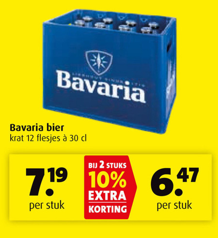 Bavaria   krat bier folder aanbieding bij  Boni - details