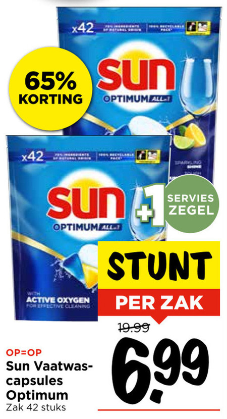 Sun   vaatwasmiddel folder aanbieding bij  Vomar - details