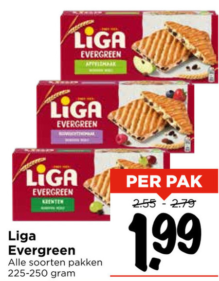 Liga   fruitbiscuit folder aanbieding bij  Vomar - details