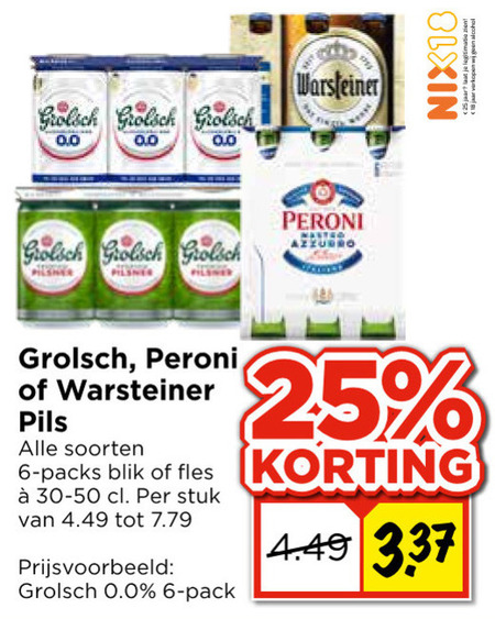 Warsteiner   blikje bier folder aanbieding bij  Vomar - details