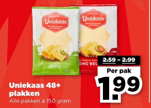 Uniekaas   kaasplakken folder aanbieding bij  Plus - details