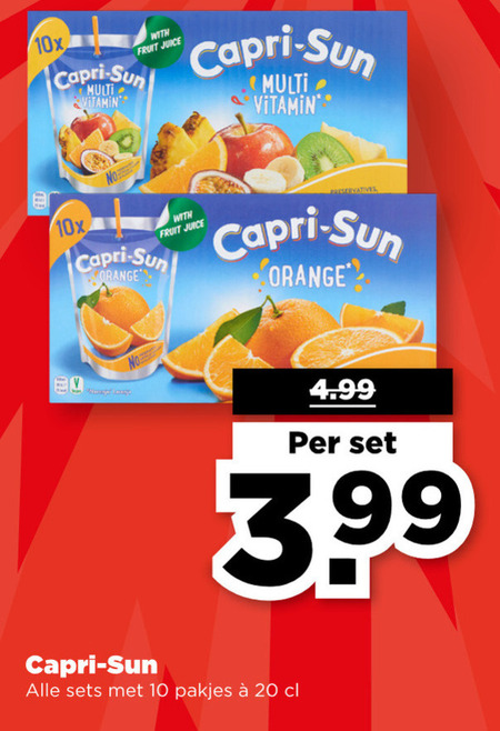 Capri-Sun   fruitdrank folder aanbieding bij  Plus - details