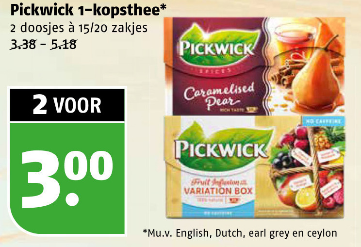 Pickwick   thee folder aanbieding bij  Poiesz - details