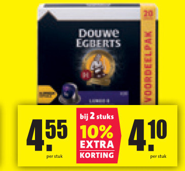 Douwe Egberts   koffiecups folder aanbieding bij  Nettorama - details