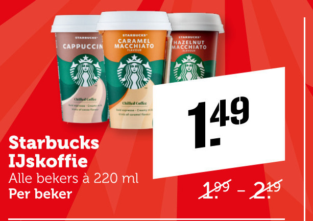 Starbucks   ijskoffie folder aanbieding bij  Coop - details