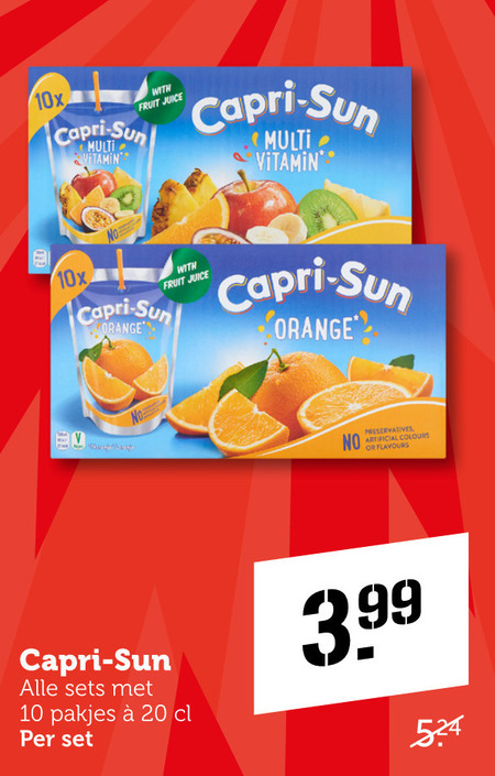 Capri-Sun   fruitdrank folder aanbieding bij  Coop - details