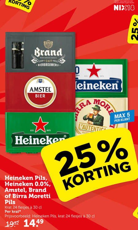 Heineken 0.0   krat bier folder aanbieding bij  Coop - details