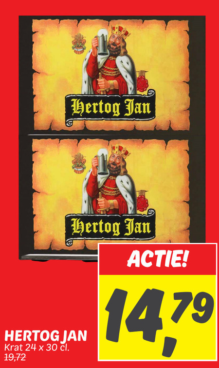 Hertog Jan   krat bier folder aanbieding bij  Dekamarkt - details