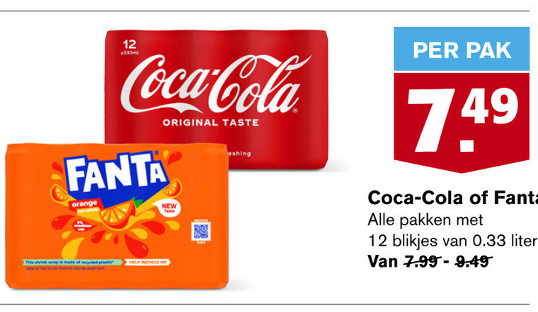 Coca-Cola   frisdrank, cola folder aanbieding bij  Hoogvliet - details