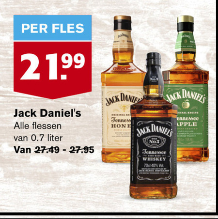 Jack Daniels   whisky folder aanbieding bij  Hoogvliet - details