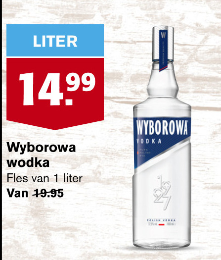 Wyberowa   wodka folder aanbieding bij  Hoogvliet - details