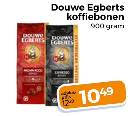 Douwe Egberts   koffiebonen folder aanbieding bij  Trekpleister - details