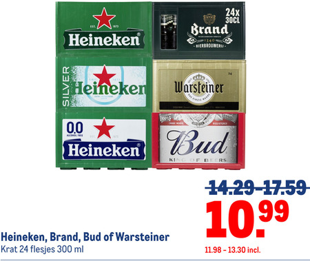 Heineken 0.0   krat bier folder aanbieding bij  Makro - details