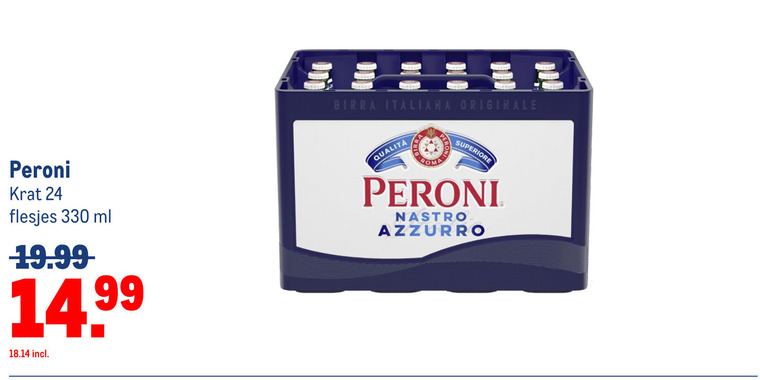 Peroni   speciaalbier folder aanbieding bij  Makro - details