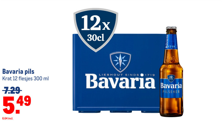 Bavaria   krat bier folder aanbieding bij  Makro - details