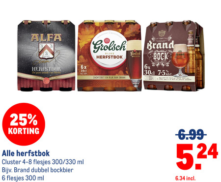 Grolsch   bokbier folder aanbieding bij  Makro - details