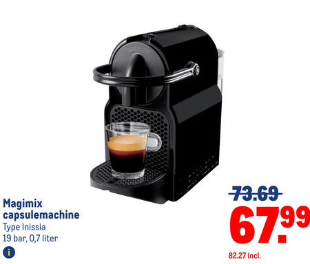 Magimix   nespresso apparaat folder aanbieding bij  Makro - details