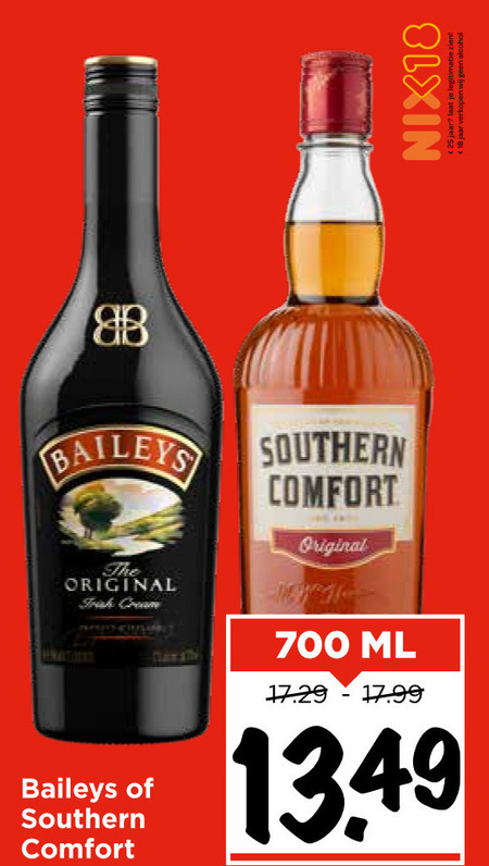 Baileys   likeur folder aanbieding bij  Vomar - details