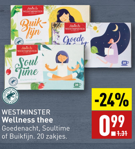 Westminster   thee folder aanbieding bij  Aldi - details