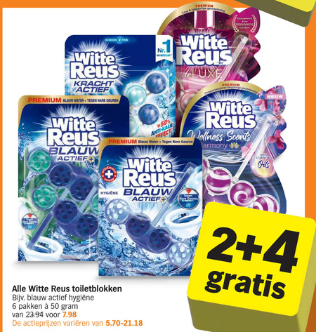 Witte Reus   toiletblok folder aanbieding bij  Albert Heijn - details