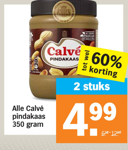 Calve   pindakaas folder aanbieding bij  Albert Heijn - details