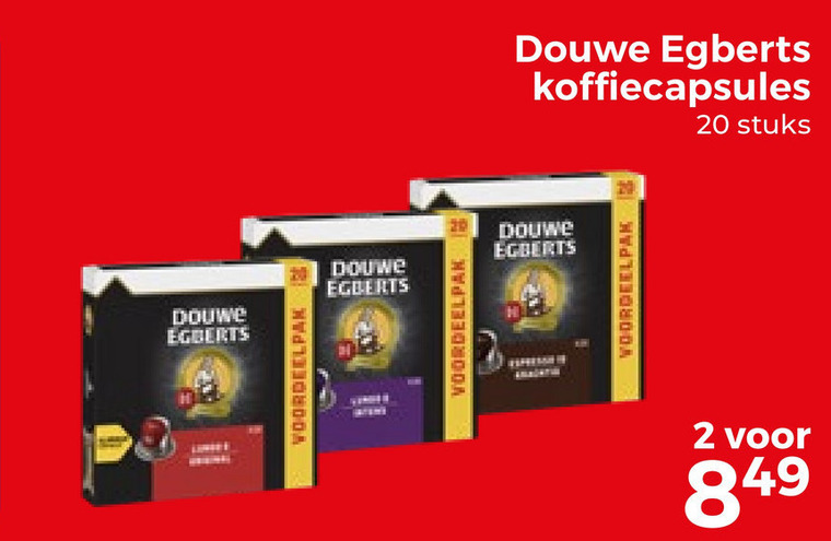 Douwe Egberts   koffiecups folder aanbieding bij  Trekpleister - details