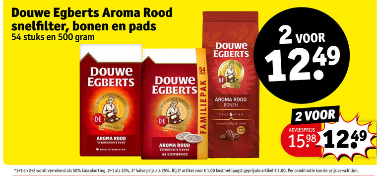 Douwe Egberts   koffiepad, koffie folder aanbieding bij  Kruidvat - details