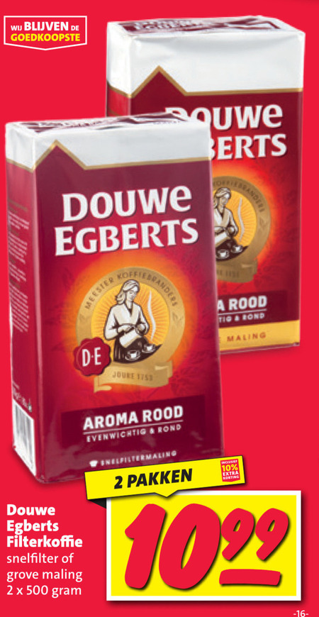 Douwe Egberts   koffie folder aanbieding bij  Nettorama - details