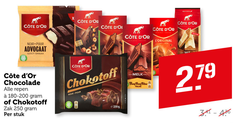 Chokotoff   chocolade folder aanbieding bij  Coop - details