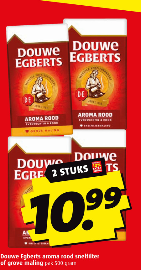 Douwe Egberts   koffie folder aanbieding bij  Boni - details