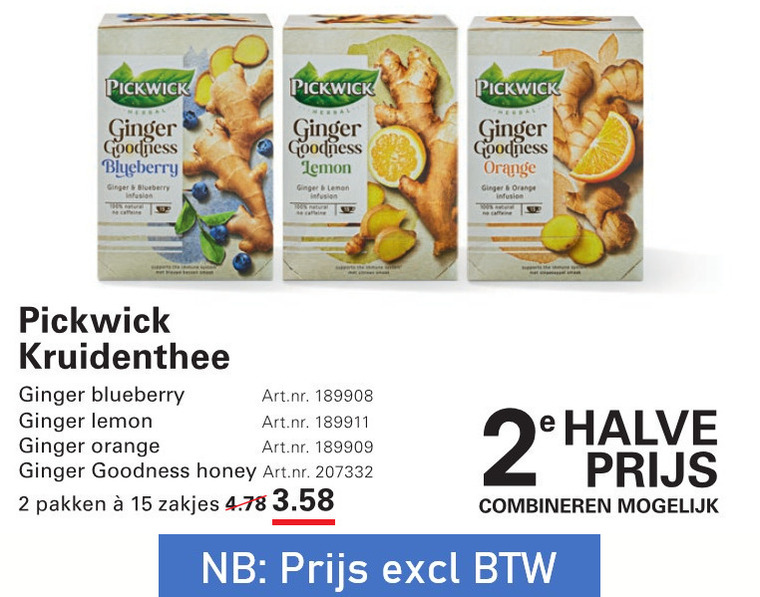 Pickwick   thee folder aanbieding bij  Sligro - details