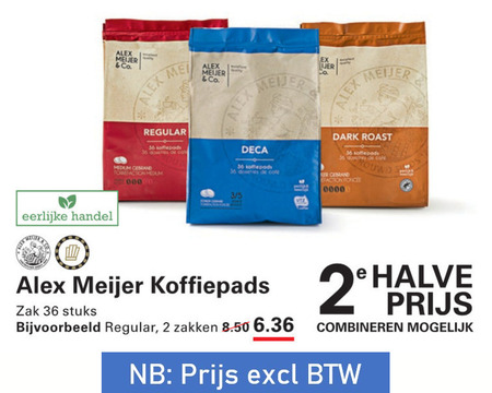 Alex Meijer   koffiepad folder aanbieding bij  Sligro - details