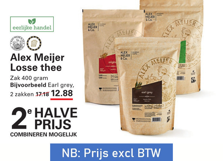 Alex Meijer   thee folder aanbieding bij  Sligro - details