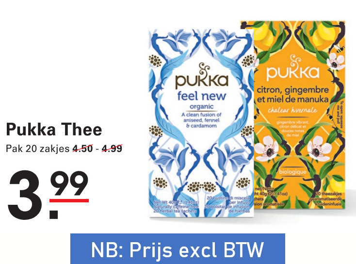 Pukka   thee folder aanbieding bij  Sligro - details