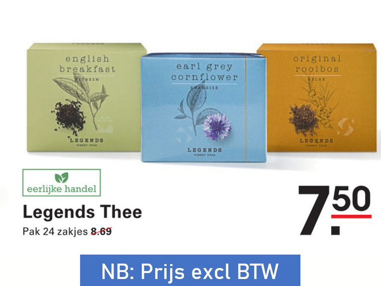 Legends   thee folder aanbieding bij  Sligro - details