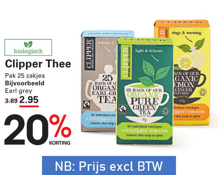 Clipper   thee folder aanbieding bij  Sligro - details