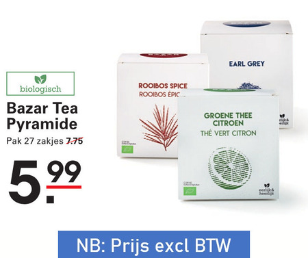 Bazar   thee folder aanbieding bij  Sligro - details