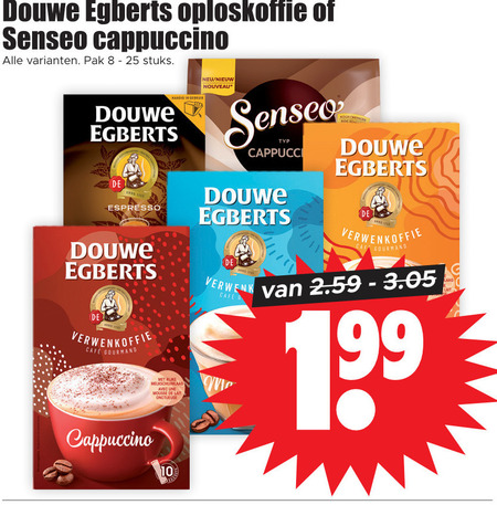 Douwe Egberts Senseo   oploskoffie, koffiepad folder aanbieding bij  Dirk - details