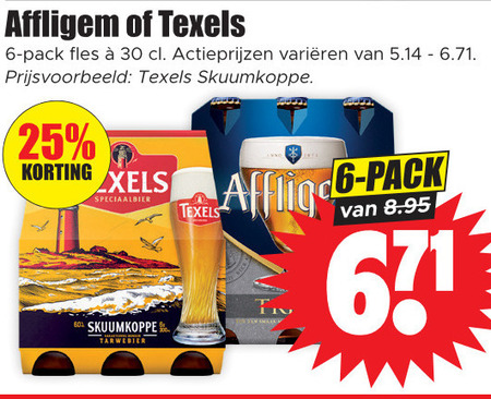 Affligem   speciaalbier folder aanbieding bij  Dirk - details