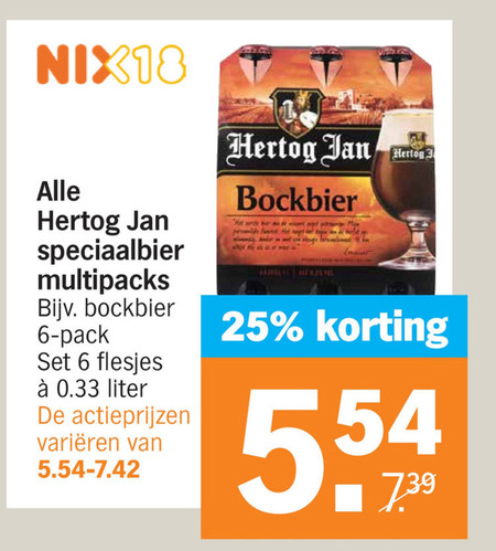 Hertog Jan   bokbier, speciaalbier folder aanbieding bij  Albert Heijn - details