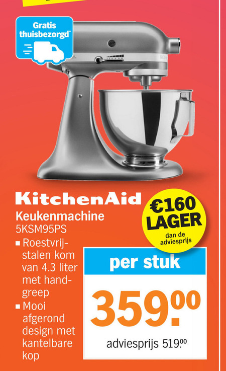 KitchenAid   keukenmachine folder aanbieding bij  Albert Heijn - details