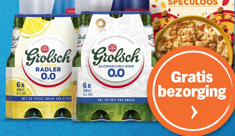 Grolsch   alcoholvrij bier folder aanbieding bij  Albert Heijn - details