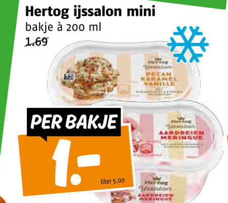 Hertog   ijsbekers folder aanbieding bij  Poiesz - details