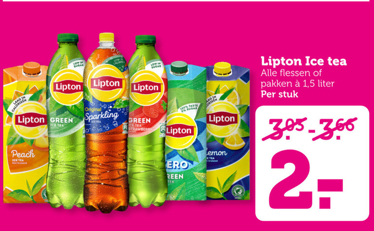 Lipton   ice tea folder aanbieding bij  Coop - details