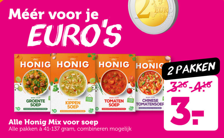 Honig   soep folder aanbieding bij  Coop - details